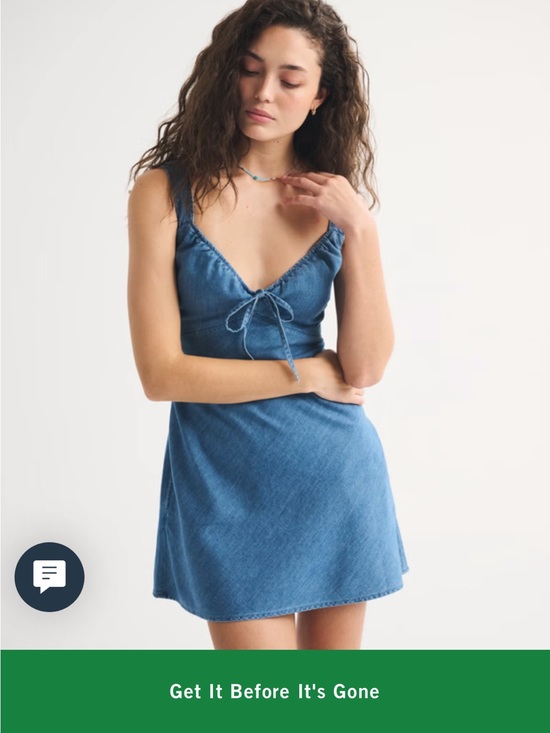 Abercrombie & Fitch Dresses & Skirts - Abercrombie & Fitch Denim Mini Dress in Blue
